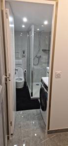 Koupelna v ubytování Trouville Palace, chez Margot