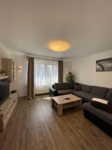 Χώρος καθιστικού στο Gemütliche Ferienwohnung in Nickenich für 5 Gäste