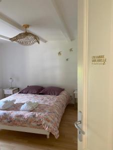 Gîte L'instant Vosges客房内的一张或多张床位