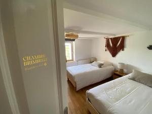 Gîte L'instant Vosges客房内的一张或多张床位