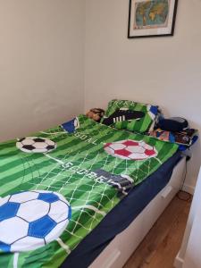 Ένα ή περισσότερα κρεβάτια σε δωμάτιο στο Splendid two bedroom flat