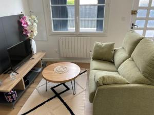 TV a/nebo společenská místnost v ubytování Portet - Appartement 4