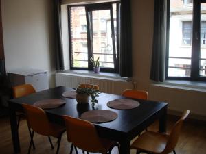 Χώρος καθιστικού στο Appartement Courcelles