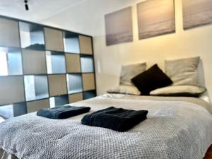 Posteľ alebo postele v izbe v ubytovaní Historical City Center apartment