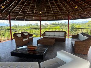 Posezení v ubytování finca turística DanuBio Alojamiento Rural Pereira Risaralda