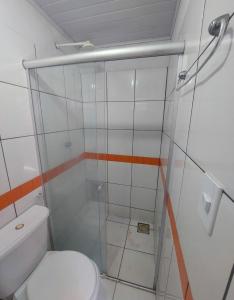 Koupelna v ubytování Quarto Casal com Ar no Centro
