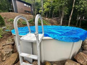 Swimmingpoolen hos eller tæt på Cozy and beautiful chalet