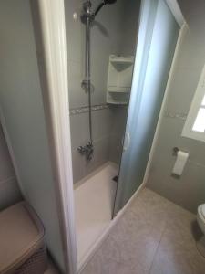 Et badeværelse på Alojamiento caral