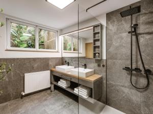 Koupelna v ubytování Alpenapartments