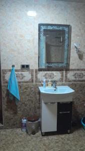 a bathroom with a sink and a mirror at Armen bed and breakfast in Halidzor