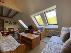Χώρος καθιστικού στο Grand duplex avec 3 chambres à deux pas de Saint-Lary