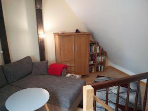 Posezení v ubytování Ferienwohnung am Küstenwald