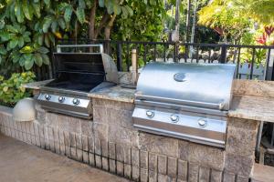 Grillfaciliteterne i feriehuset som gæsterne kan bruge