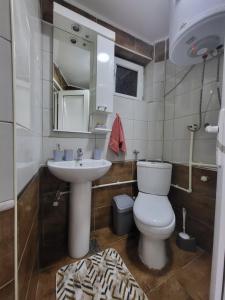 Koupelna v ubytování Apartman Centar Strpce