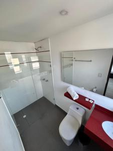 Koupelna v ubytování AW Hotel Ariston