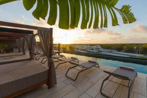 Πισίνα στο ή κοντά στο Departamento Tuuk en Tulum