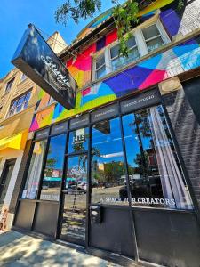 a store front with a sign in front of it at Stay Chicago in Chicago