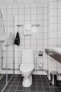 Ένα μπάνιο στο Home Hotel Post