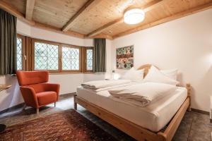 Ένα ή περισσότερα κρεβάτια σε δωμάτιο στο Landhaus Moritz