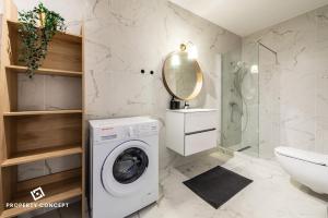 Koupelna v ubytování Brand New Apartments in Ivory Residence Pipera + 165 fotografií