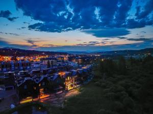 a view of a city at night at Rock n Stars Chalet townhouse in Hideaway Park
