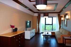 Ruang duduk di Kantharyar Serviced Apartment