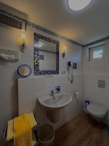 Koupelna v ubytování Hotel Rebstock