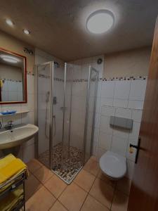 Koupelna v ubytování Hotel Rebstock