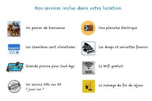 Majutusasutuses L'Odyssée - 3 pièces, piscine et mer, idéalement situé olev sertifikaat, autasu, silt või muu dokument