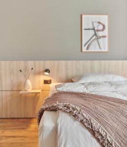 Postel nebo postele na pokoji v ubytování Hotel Balga Natur- und Bikehotel