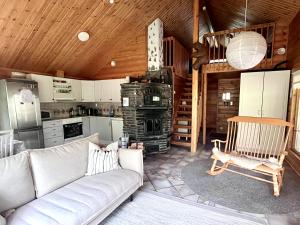 Kuchyň nebo kuchyňský kout v ubytování Pyhä Nallentupa + 37 fotografií