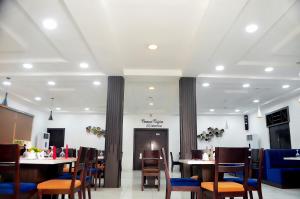 A seating area at Proxima Centauri Hotel