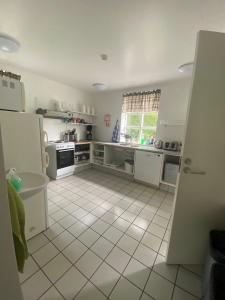 Kuchyň nebo kuchyňský kout v ubytování Guesthouse Hraunbaer