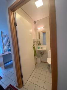 Koupelna v ubytování Guesthouse Hraunbaer