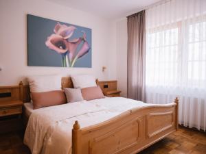 Postel nebo postele na pokoji v ubytování Landhaus Weber