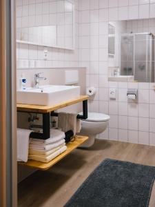 Koupelna v ubytování Landhaus Weber