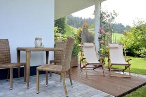 Vonkajšia záhrada v ubytovaní Appartement Ortner