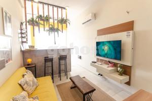A seating area at Unbeatable Studio W Pool, Wifi In Villa Morra