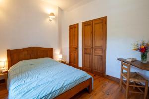 Postel nebo postele na pokoji v ubytování Gîte Gîte 4/6 personnes à Malbosc