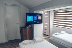 Postel nebo postele na pokoji v ubytování Hotel Iseberi