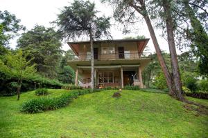 a house on top of a hill with trees at Design Home by The Lodges in Campos do Jordão