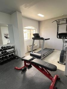 Fitness centrum a/nebo fitness zařízení v ubytování Boutique Hotel La Cordillera