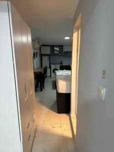 Kuchyň nebo kuchyňský kout v ubytování AWWA APART HOTEL