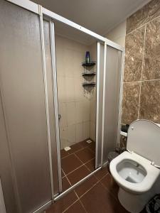 Koupelna v ubytování AWWA APART HOTEL