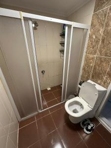 Koupelna v ubytování AWWA APART HOTEL