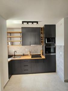 Kuchyň nebo kuchyňský kout v ubytování Apartman Crni Vrh - DivčiNova