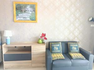 Posezení v ubytování Beach Front Condo Centerviews Bangsaray Floor 6