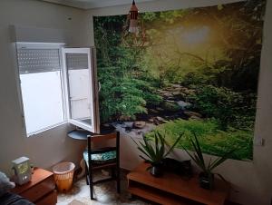 Posezení v ubytování Großes modernes Zimmer "Silber" für 2 Personen und Katzenliebhaber