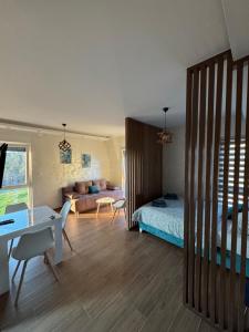 Giường trong phòng chung tại Apartman Zagorac