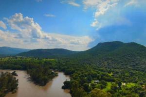 Paysage naturel près de le chalet